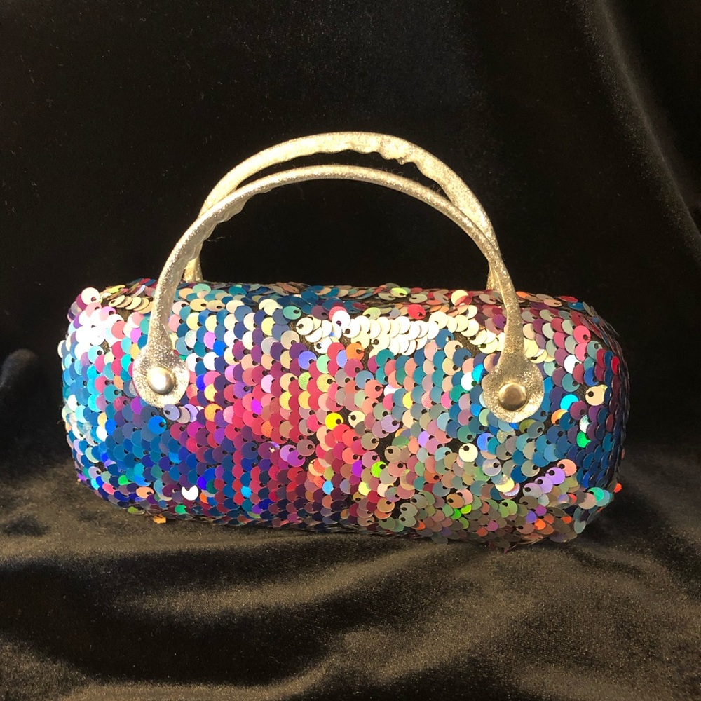 Sequin Hard Case Eyeglass Case